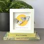 Personalised Two Butterflies Against A Golden Sun Personalised Framed Artwork, thumbnail 1 of 4