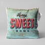 Retro Home Sweet Home Soft Cushion Cover, thumbnail 1 of 7