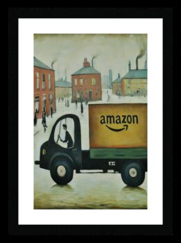 Amazon Delivery Truck Lowry Style Framed Art, 2 of 2