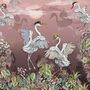 Limited Edition Spirit Of Kyoto Japanese Crane Birds And Leaves 100% Silk Scarf, thumbnail 9 of 9
