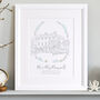 Personalised Wedding Venue Line Drawing, thumbnail 1 of 6