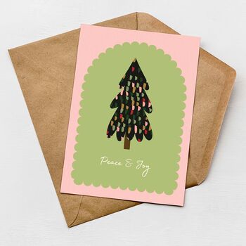 Contemporary Christmas Card Five Pack, Modern Illustrated Festive Christmas Card Set, 4 of 6