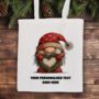 Personalised Christmas Gonk Gnome Tote Bag, thumbnail 10 of 11
