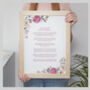 Floral Personalised Favourite Poem Print, thumbnail 1 of 12
