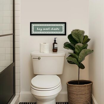 Hey Sweet Cheeks Bathroom Print, 4 of 9