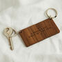 Personalised Wooden Two Piece Jigsaw Keyring Set, thumbnail 3 of 4