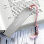 Personalised Silver Bookmark With Tassel, thumbnail 1 of 6