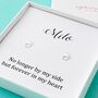 Personalised No Longer By My Side Paw Print Earrings, thumbnail 1 of 2
