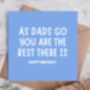 Best Dad Humorous Birthday Card, thumbnail 1 of 3