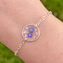 Sterling Silver Forget Me Not Bracelet, thumbnail 1 of 5