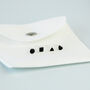 Sterling Silver Black Geometric Shapes Stud Earrings, thumbnail 4 of 5