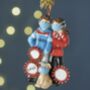 Personalised Couple With Dog Christmas Decoration, thumbnail 6 of 6