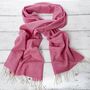 Bright Pink Blanket Scarf / Wrap / Pashmina Shawl, thumbnail 2 of 3