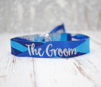 Bride And Groom Wedding Hen Stag Party Wristbands, 2 of 8
