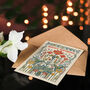Art Nouveau Wildflowers Vintage Floral Birthday Card, thumbnail 4 of 5