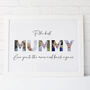Personalised Photograph Mummy Word Print, thumbnail 2 of 3