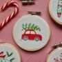 Christmas Car Embroidery Kit, thumbnail 5 of 7