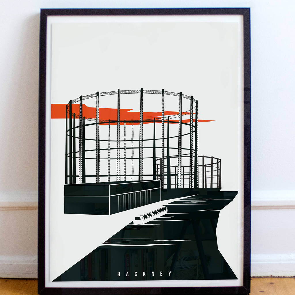 Industrial Skeletons Of London Illustrated Poster, 1 of 4