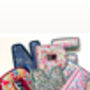Personalised Liberty Fabric Letters With Velvet Trim Nursery Decor Gift, thumbnail 2 of 6