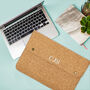 Personalised Vegan Cork Oslo Macbook Sleeve/Case, thumbnail 1 of 7