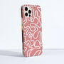Abstract Lines Phone Case In Pink, thumbnail 2 of 2