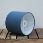 Linen Dusty Blue Lampshade, thumbnail 6 of 8