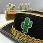 Black And Gold Cactus Cowboy Hat, thumbnail 3 of 6