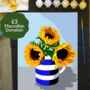 Sunflower Painting By Numbers Kit, thumbnail 2 of 4