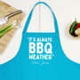 BBQ Weather Personalised Apron, thumbnail 3 of 4