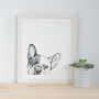 Personalised Ink Drawing Pet Portrait, thumbnail 3 of 7