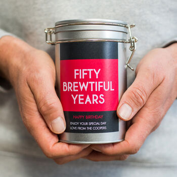 Personalised 30th Birthday Coffee Gift In Tin, 7 of 7