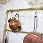 Brass Pot And Pan Rack Wall Mounted, thumbnail 3 of 6