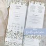 Autumn Willow Windsor Concertina Wedding Invitations With Integrated RSVP, thumbnail 3 of 5