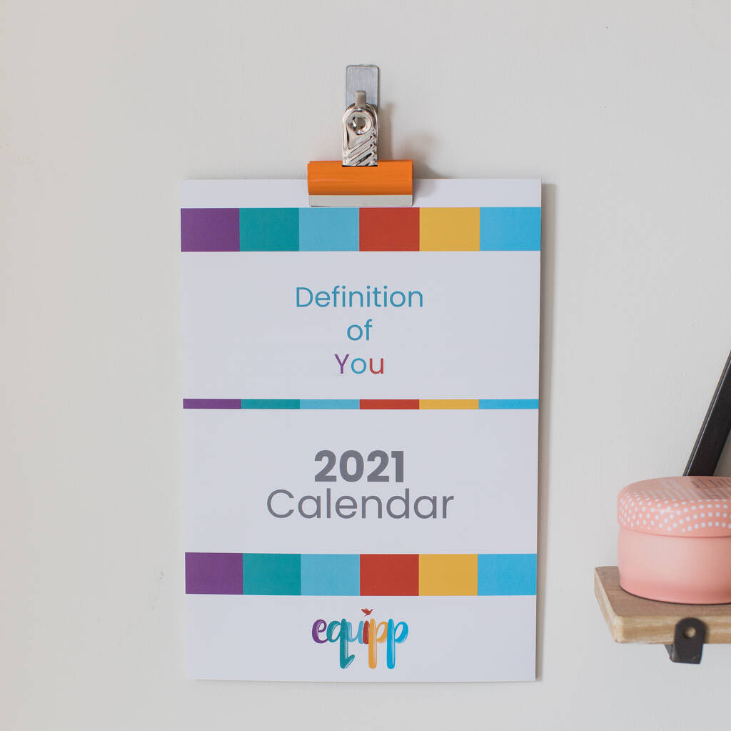Definition Of You 2021 Wall Calendar By Equipp ...
