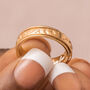Personalised 18ct Gold Plated Galaxy Spinner Ring, thumbnail 2 of 9