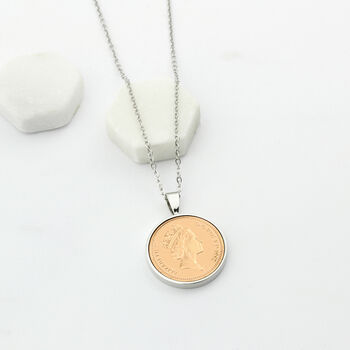 Personalised 30th 1994 Birthday One Pence Necklace, 3 of 9