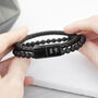 Personalised Men’s Black Rune Duo Bracelet, thumbnail 7 of 12