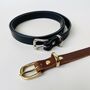 Handmade Leather Belt Two.5cm Wide, thumbnail 1 of 5