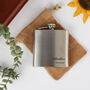 Personalised Stainless Steel Wedding Hip Flask, thumbnail 2 of 5