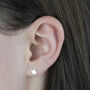 Classic Sterling Silver Star Stud Earrings, thumbnail 1 of 6