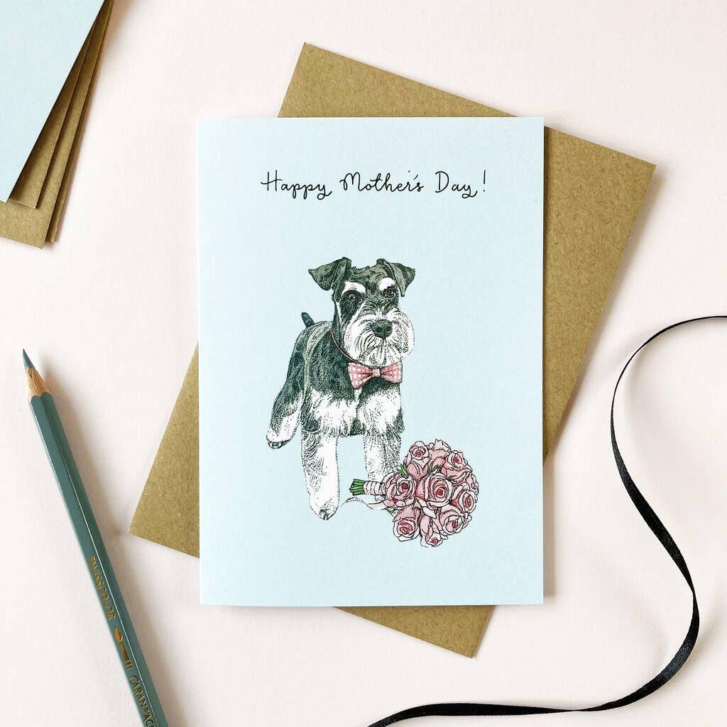 Schnauzer Mother's Day Card, 1 of 2