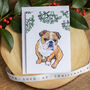 Old English Bulldog Christmas Card, thumbnail 1 of 7