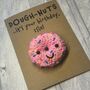 Personalised Doughnuts Donut Crochet Birthday Card Handmade, thumbnail 2 of 10