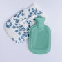 Reef Blue And White Mini Hot Water Bottle, thumbnail 3 of 3