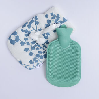 Reef Blue And White Mini Hot Water Bottle, 3 of 3