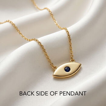 Gold Reversible Evil Eye Necklace, 2 of 8