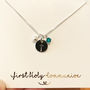 Birthstone Baptism/ Communion Necklace Gift For Her, thumbnail 1 of 5