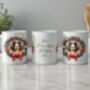 Personalised English Springer Spaniel Christmas Wreath Dog Mug, thumbnail 2 of 2