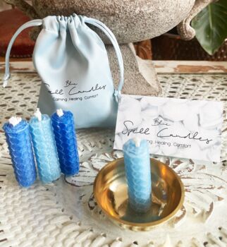 Blue Spell Candle Kit ~ Calming . Healing . Comfort, 6 of 8