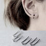 Sterling Silver Ear Climber Hook Earrings, thumbnail 3 of 6